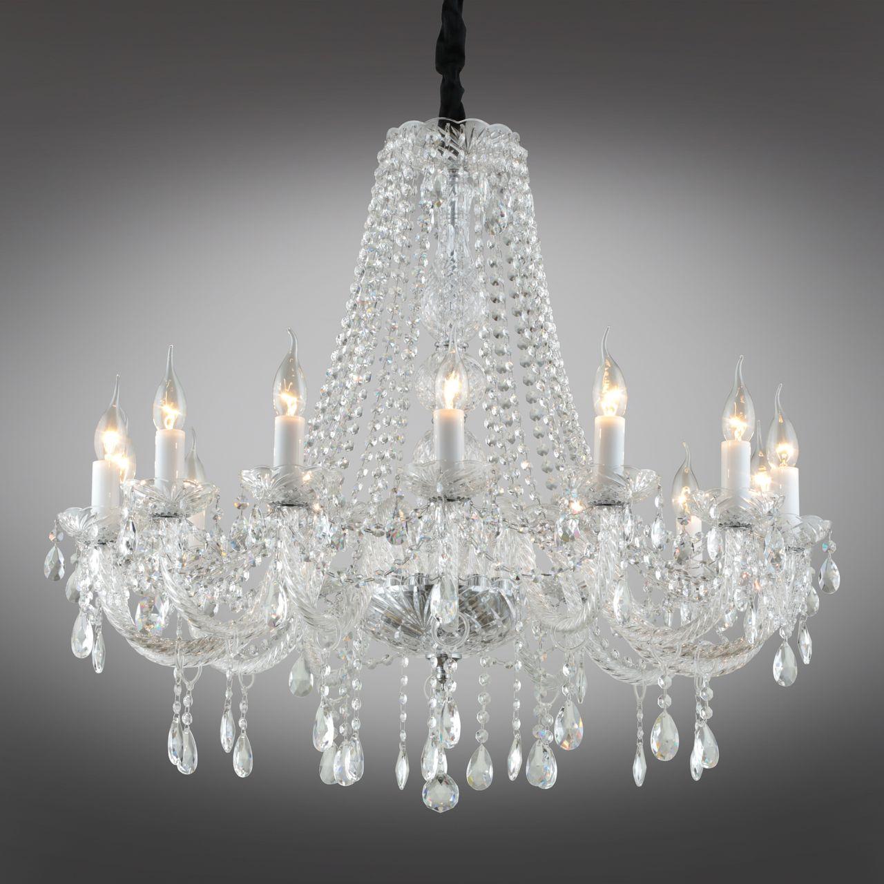 Подвесная люстра Omnilux Arona OML-89403-14 OMNILUX ДИЗАЙНЕРСКИЕ, ARONA 278909 Хром  - Вид №1