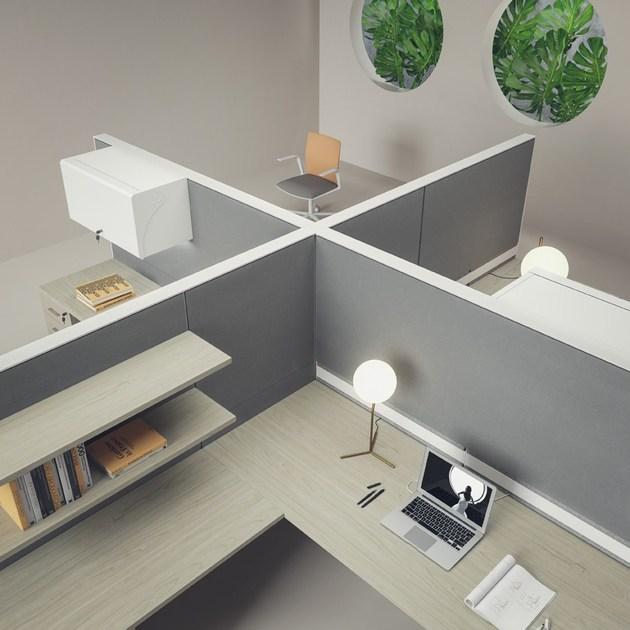 PROF Отдельностоящая модульная офисная перегородка из дерева Openwall sun-id-1512114 - Вид №29