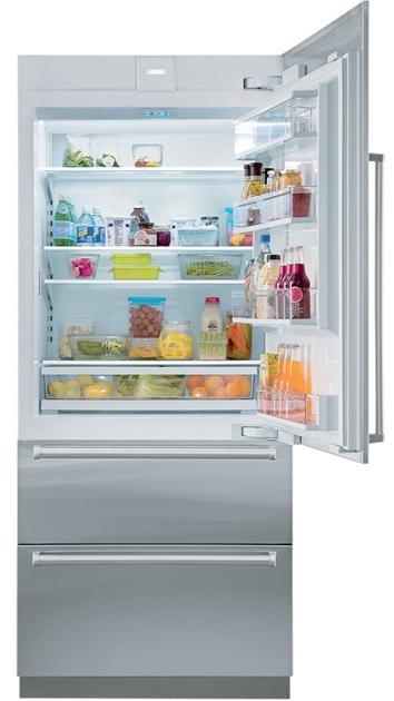 Sub-Zero Комбинированный встраиваемый холодильник из нержавеющей стали класса а + Designer Icbit-30ciid  - Вид №1