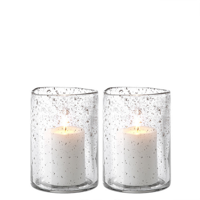 Подсвечник стеклянный прозрачный в крапинку 2 штуки Moro S от Eichholtz EICHHOLTZ EICHHOLTZ 060329 Прозрачный  - Вид №1