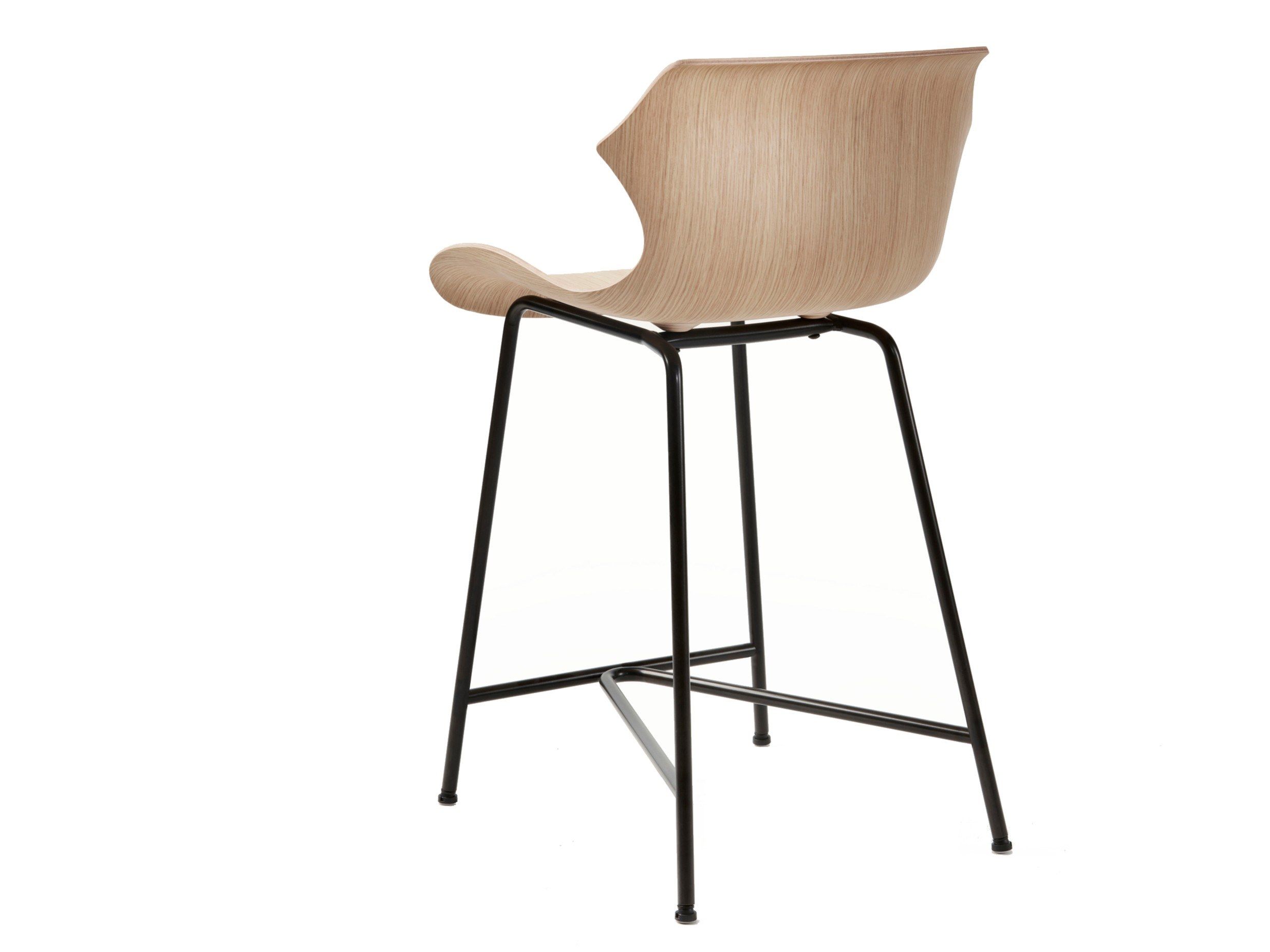 Стальной и деревянный стул со спинкой BassamFellows Лепесток ARCH-00117242 - Вид №9