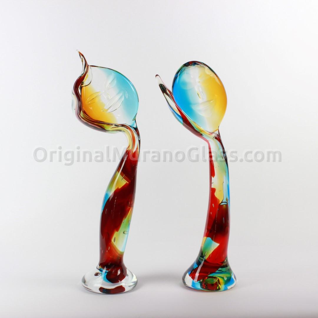 590 ORIGINALMURANOGLASS Скульптура Неразлучные влюблённые из муранского стекла - OMG 20 см  - Вид №1