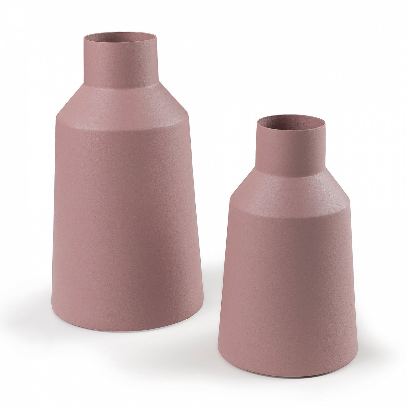 Ваза металлическая розовая Soco от La Forma, 2 штуки LA FORMA SOCO 00-3865206 Розовый  - Вид №1
