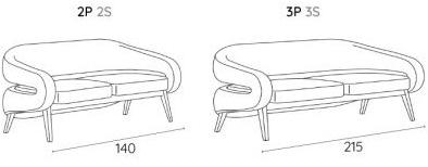 Adrenalina 3-х местный тканевый диван Roche sun-id-1449535 - Вид №4