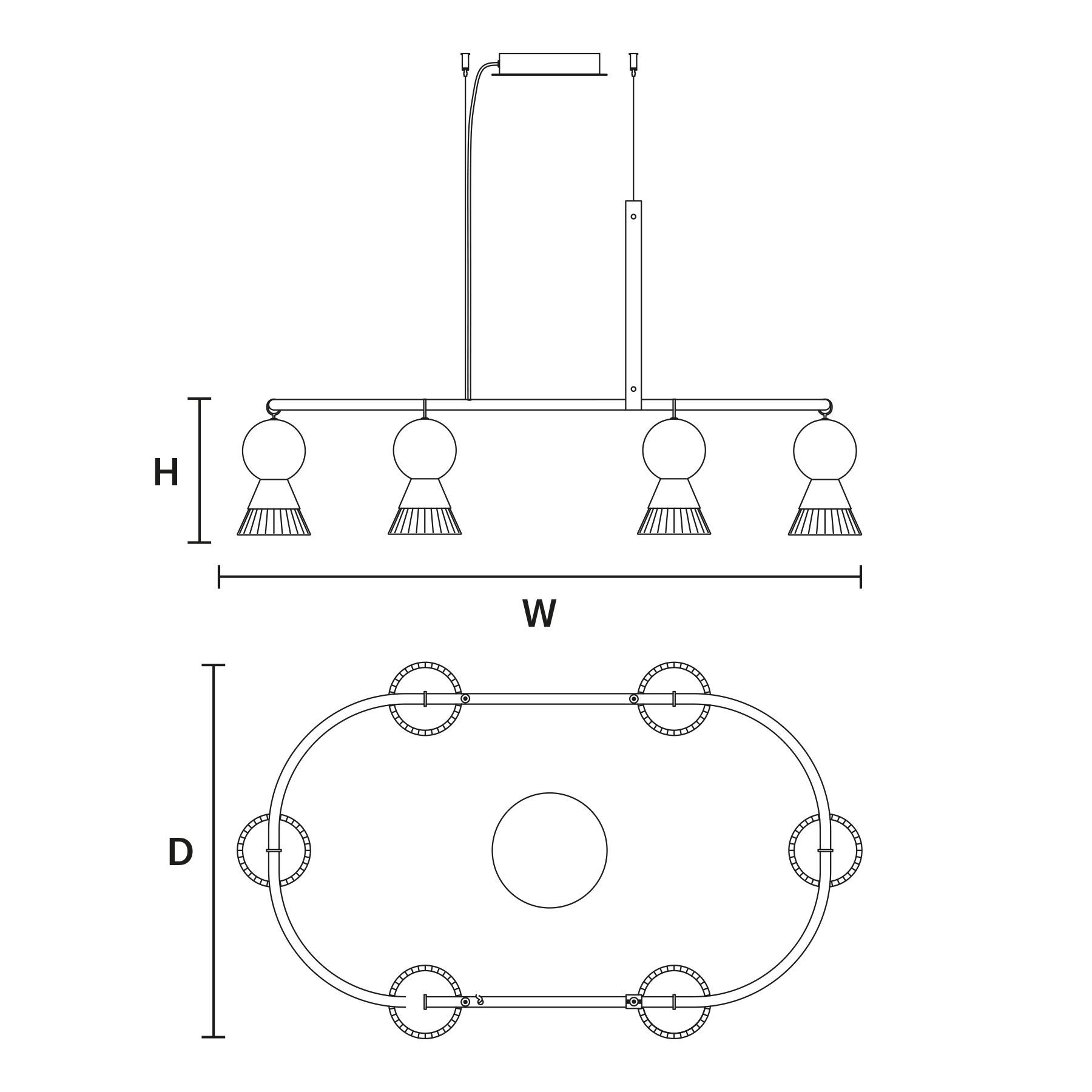Металлический светодиодный подвесной светильник Masiero Bozu ARCH-00054924 - Вид №2