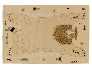 Прямоугольный ковер ручной работы из шерсти