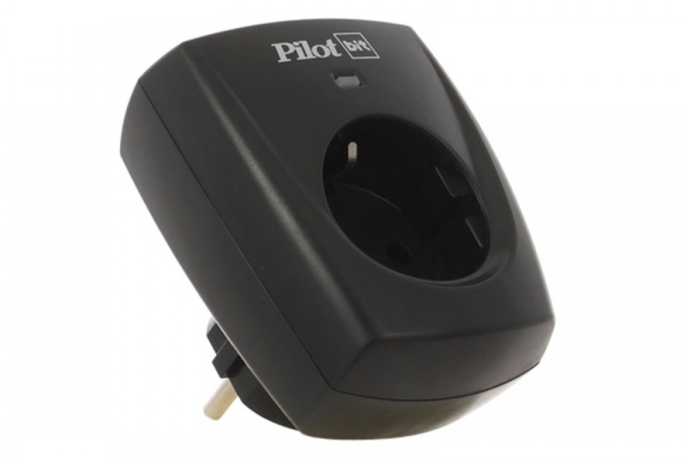 Pilot BIT Surge protector , 1 outlet, black (16a) ZIS Santreyd  - Вид №1