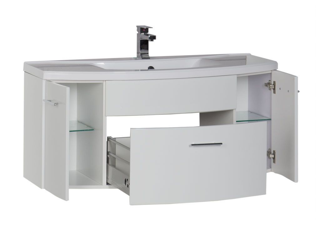 Тумба под раковину Aquanet Тренто 120 белый sun-id-270670 - Вид №1