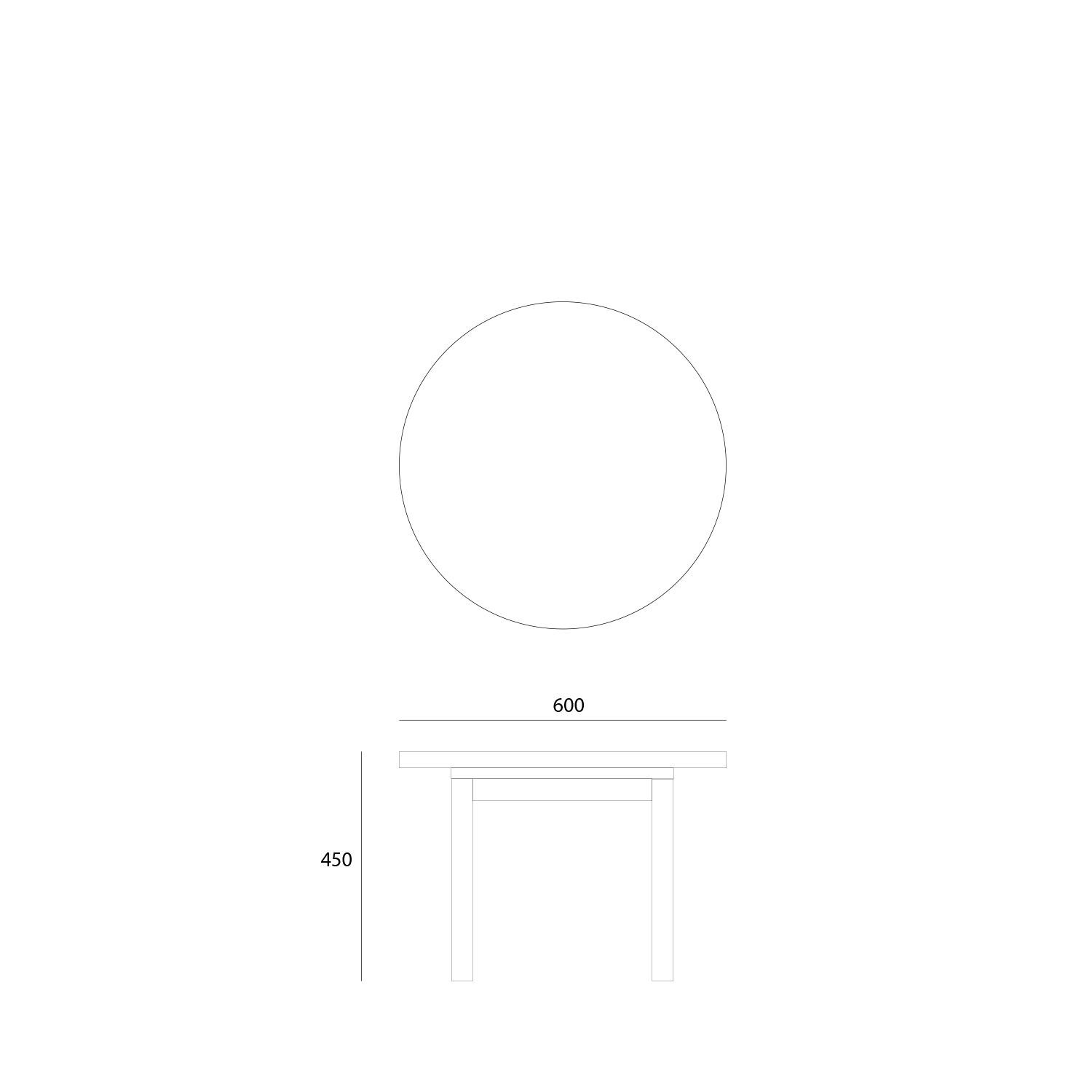 Круглый бетонный журнальный столик URBI et ORBI Medius Terra ARCH-00041210 - Вид №2
