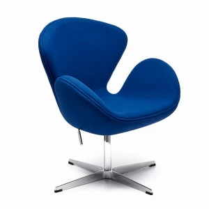 Кресло мягкое с ушами синее Swan Chair BRADEX HOME  00-3974055 Синий