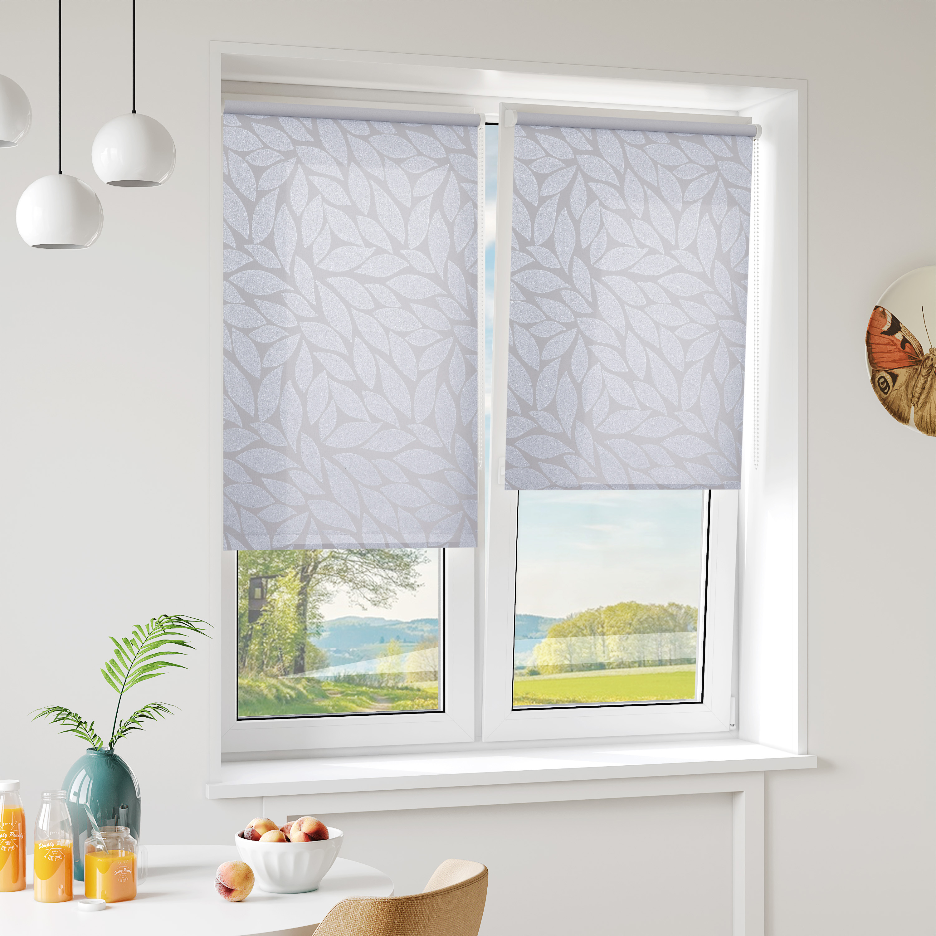 Рулонная штора MIAMOZA серая 60×160 см с защитой от детей 84521855 STLM-0051161 - Вид №2