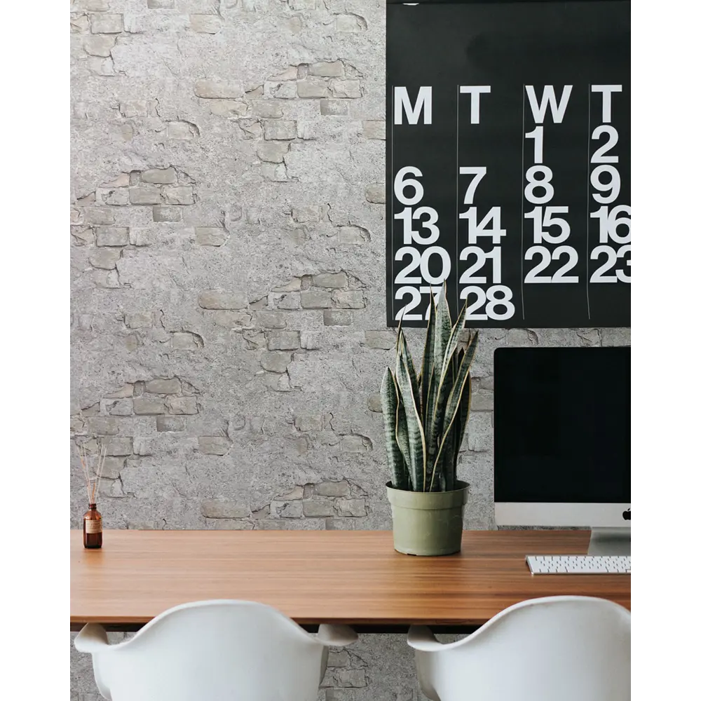 Обои флизелиновые Loft Silv бежевые 1.06x10 м 168457-13 SOLO Loft&Silver STLM-2158215 - Вид №2