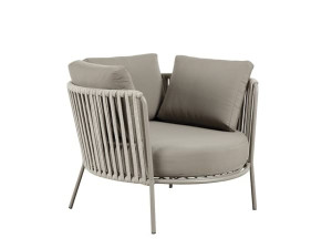 Тканевое садовое кресло с подлокотниками