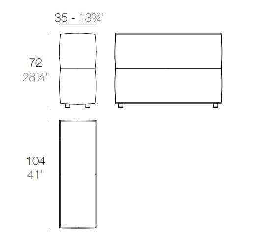 Ткань сад диван Vondom планшет ARCH-00003966 - Вид №8