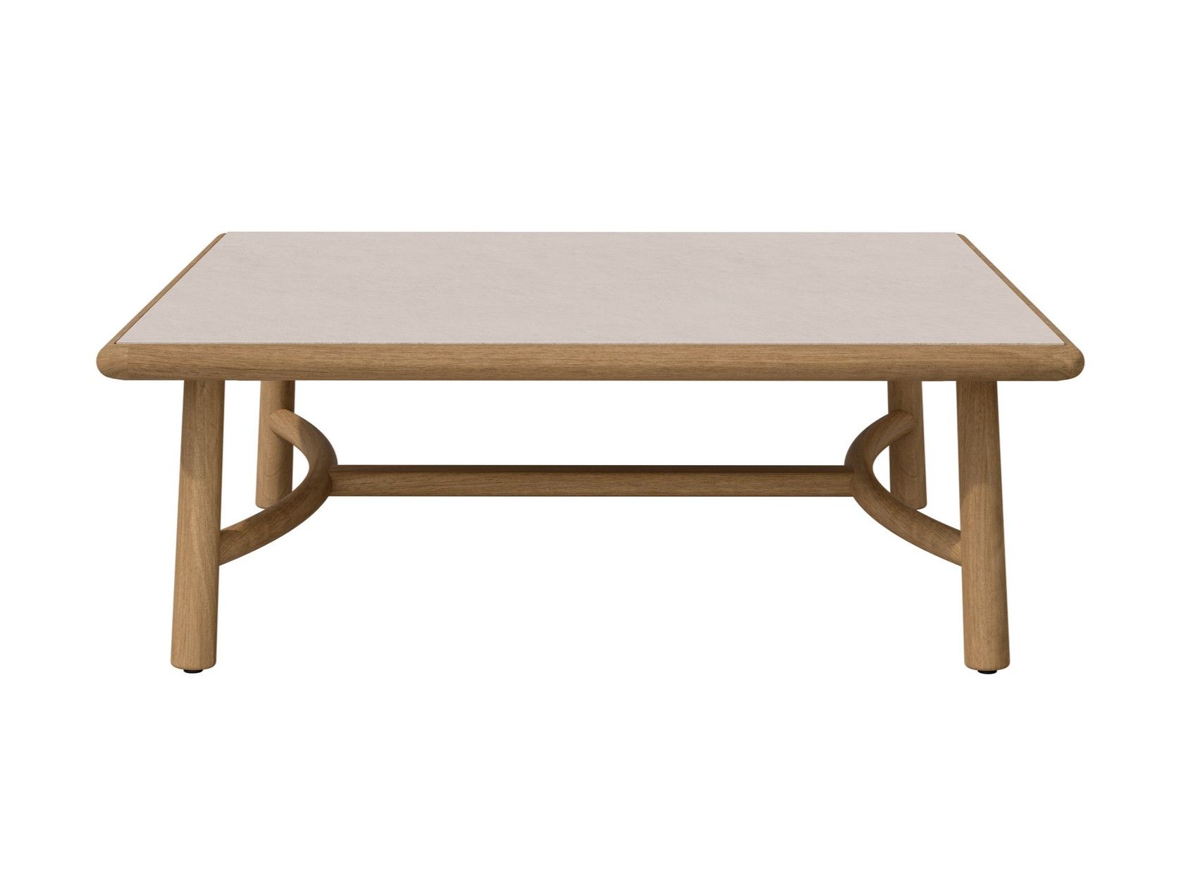 Квадратный стол из тикового дерева с керамической столешницей TRIBÙ Ukiyo ARCH-00069524