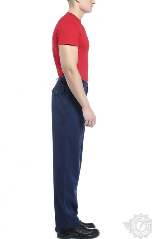 65566 Брюки "Гарант" синие  Летняя спецодежда  размер 52-54/170-176  - Вид №4