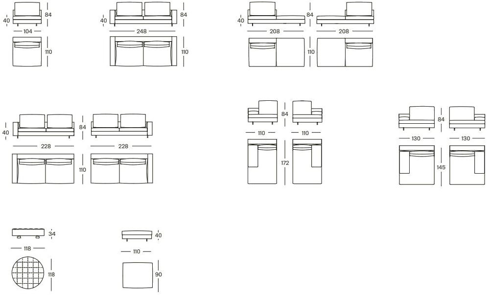 Zanotta Модульный диван Scott sun-id-1365840 - Вид №6