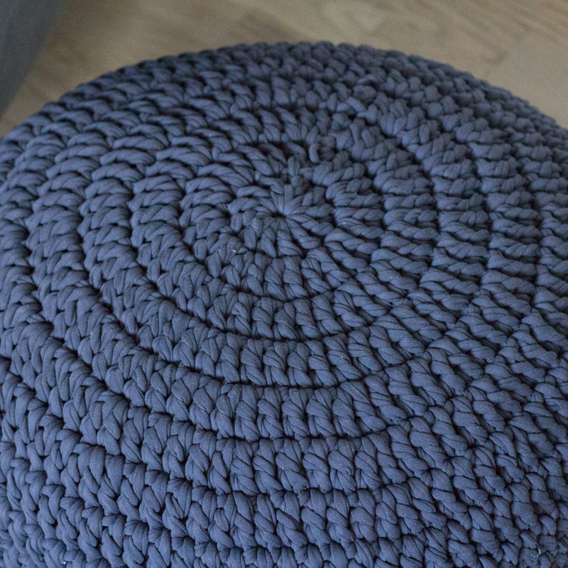 Вязаный пуф Графит VAMVIGVAM  281930 Черный Santreyd  - Вид №4