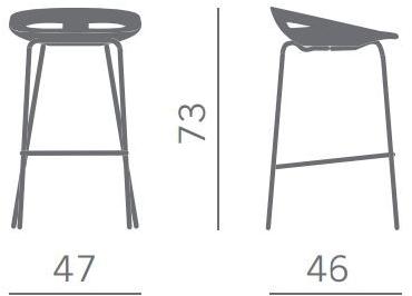 Kastel Высокий табурет с подставкой для ног Klou sun-id-1393596 - Вид №3