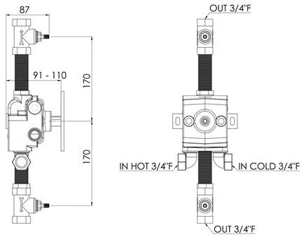 rvb Смеситель для душа на 3 отверстия 1920-1921 1921.--.94 - Вид №1