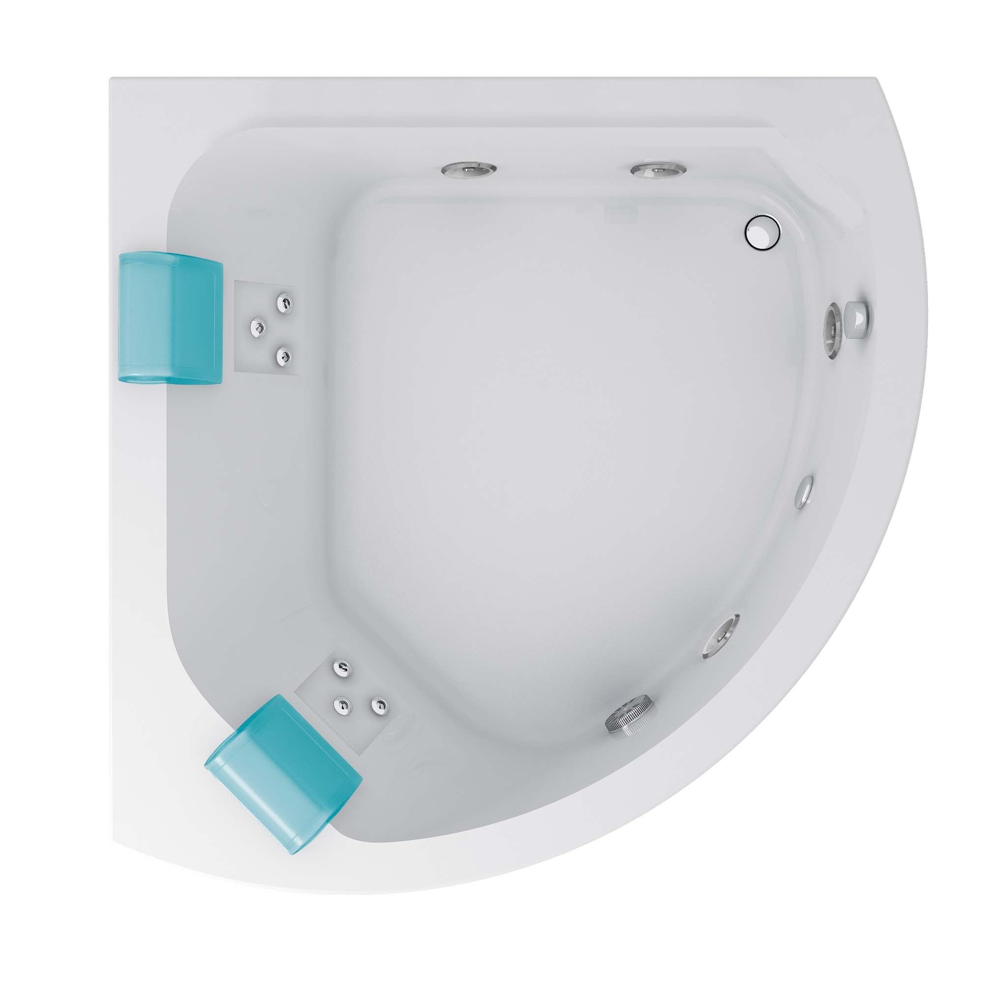 Встраиваемая угловая ванна с гидромассажем Jacuzzi® Aquasoul ARCH-00077273 - Вид №1