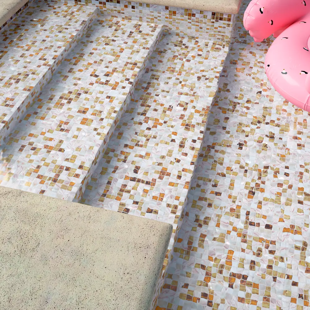 Мозаика стеклянная Artens Swam 32.7x32.7 см цвет бежевый, 20 шт STLM-2065492 - Вид №4