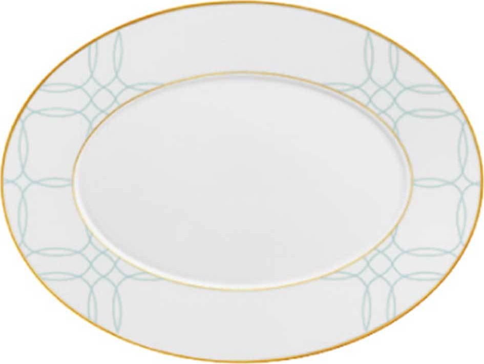 10550939 Furstenberg Блюдо овальное Furstenberg "Эсте" 32см (Карло Даль Бьянко) Фарфор 