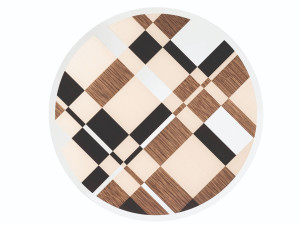 Круглый деревянный стол для гостиной