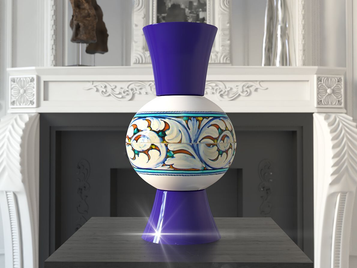 Керамическая ваза ручной работы Concepticon CASTELLI DI CERAMICA ARCH-00038710