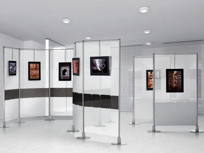 Slalom Отдельно стоящая офисная перегородка из алюминия и пвх Partition system sun-id-1367672 - Вид №2