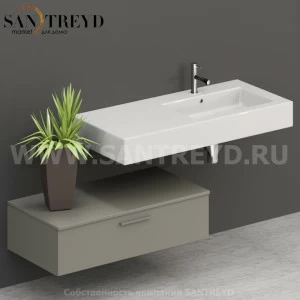 T10052CC2 Столешницы для использования в сочетании с тумбами и открытыми тумбами 100 см серая Globo ARREDO WOOD Италия