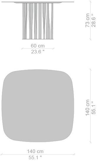 Cassina Стол с алюминиевым основанием sun-id-1443902 - Вид №6