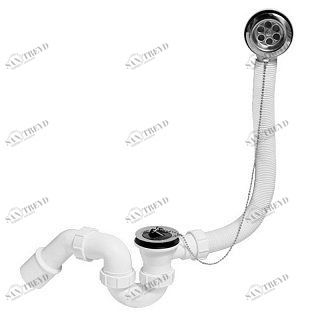 Слив-перелив McALPINE L=310 х 720мм х 34/40 мм. неразборный, с раздвижным пеерливом MRB1EX