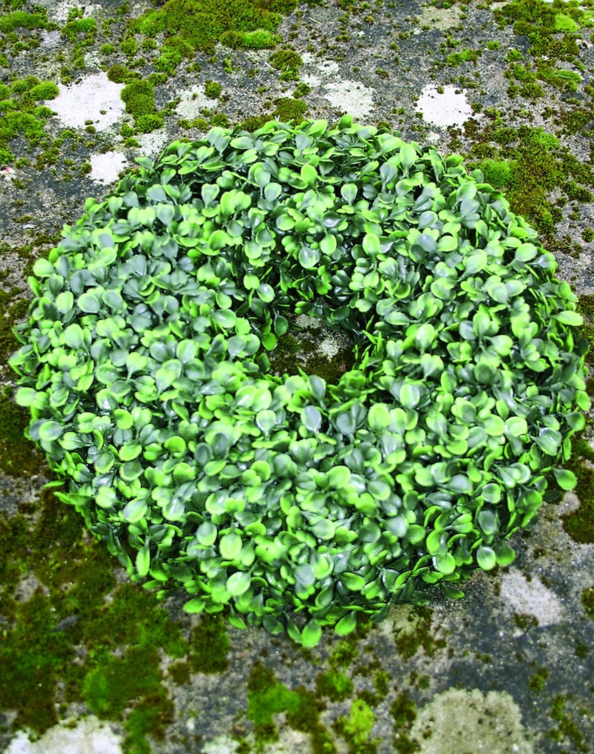 4987 883 a2 Искусственный венок из самшита, синтетический материал, Ø 32 см, зеленый H-andreas 