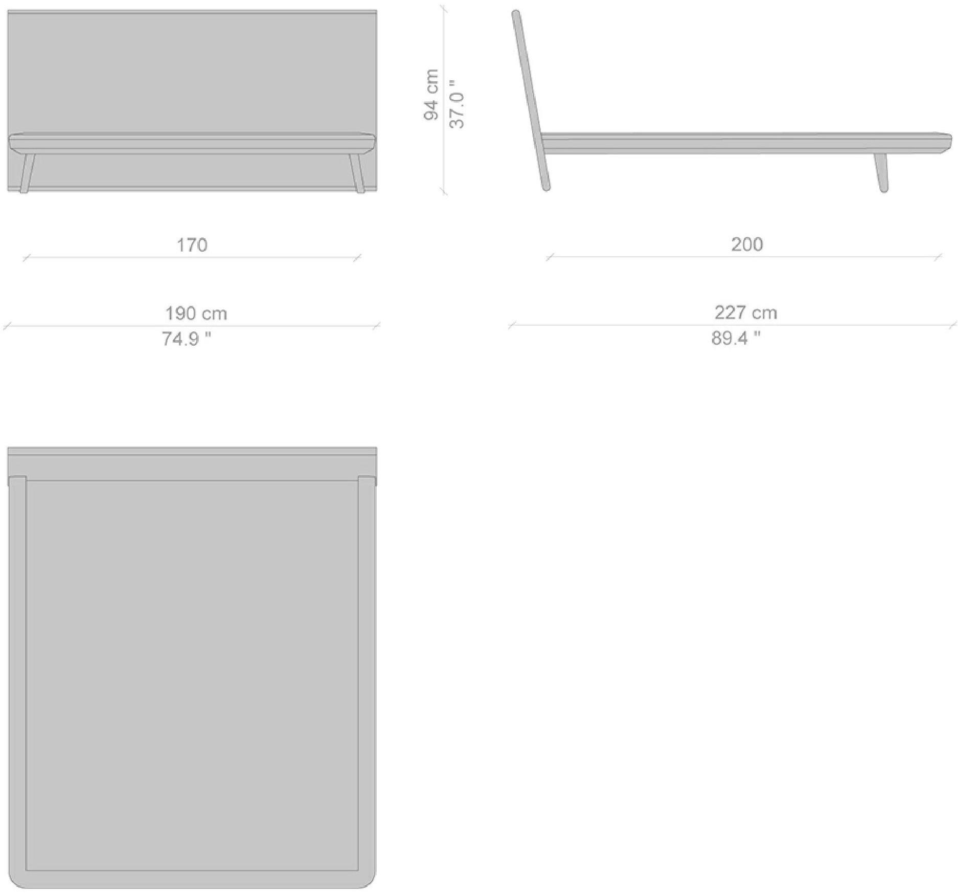 Cassina Кровать с изголовьем из ясеня  L42  - Вид №36