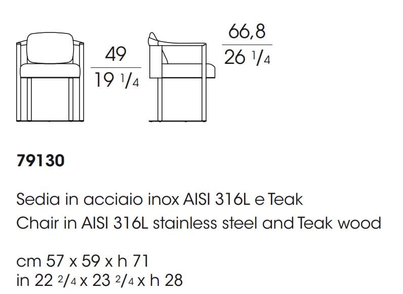 Тканевый садовый стул Giorgetti Moorea ARCH-00055357 - Вид №4