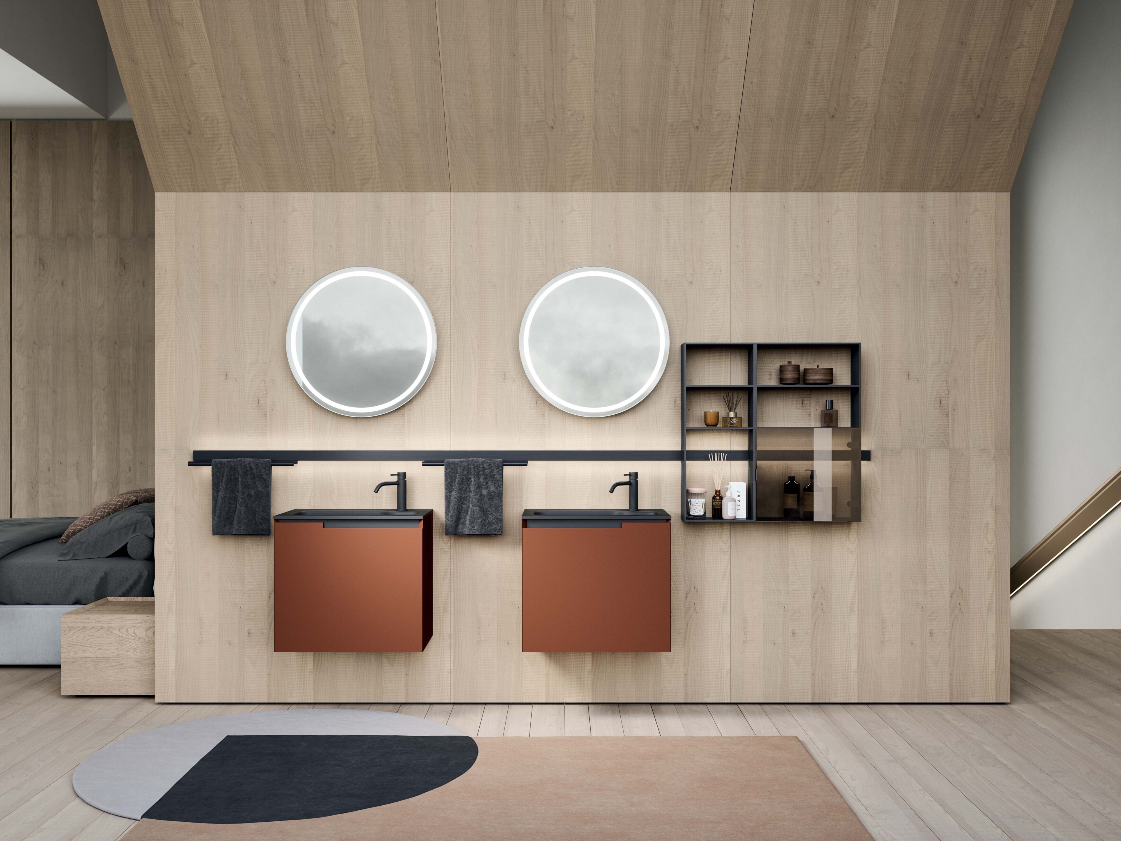 Полная мебель для ванной комнаты OASIS профиль ARCH-00144284