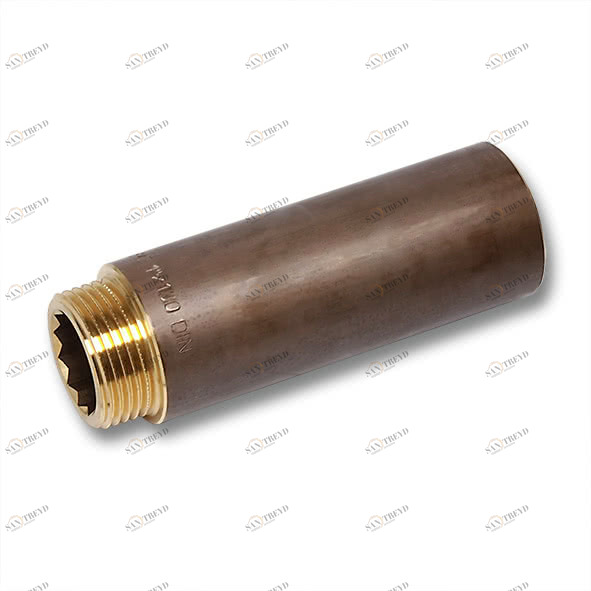 25131240R SANHA 513 удлинитель ВР-НР, латунь 1/2x40 мм 