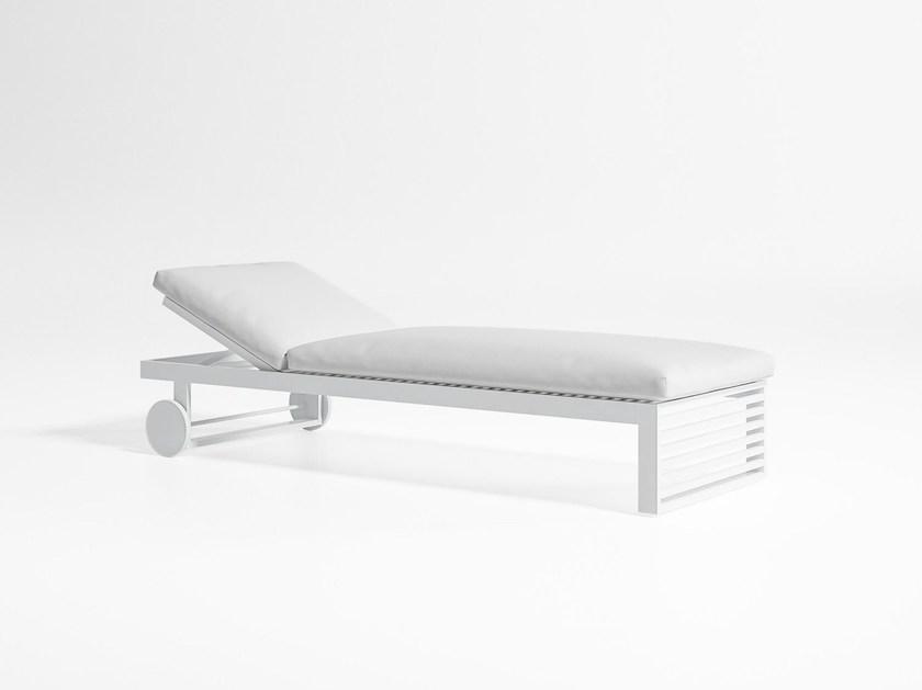 GANDIABLASCO Откидной алюминиевый садовый шезлонг на колесиках Dna sun-id-1485464 - Вид №1