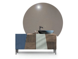 Деревянный напольный умывальник