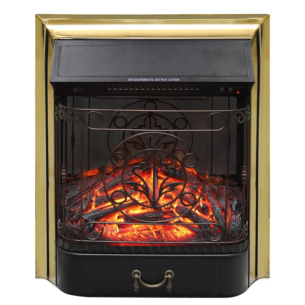 Камин электрический Majestic FX M Brass, 2000 Вт 82234073 STLM-2044044 Santreyd 