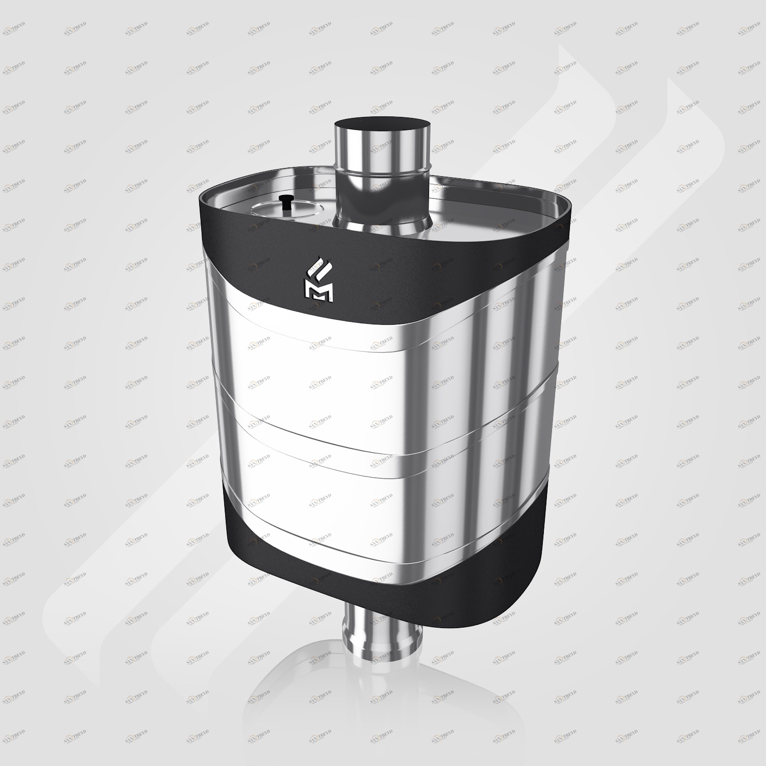 Бак-самовар MAGMA 25 л. (0,5 мм AISI 439) на трубе 6427