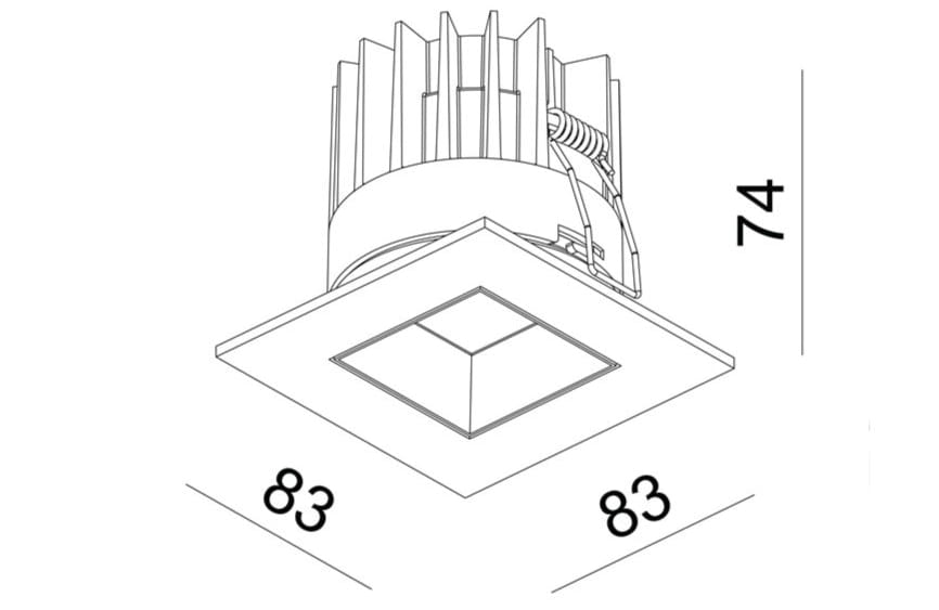 Алюминиевый квадратный светодиодный прожектор Proled TREND ARCH-00015663 - Вид №2