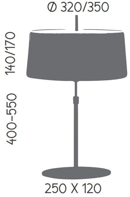 Aromas del Campo Настольная лампа из металла с фиксированным кронштейном Ona S1029 - Вид №3