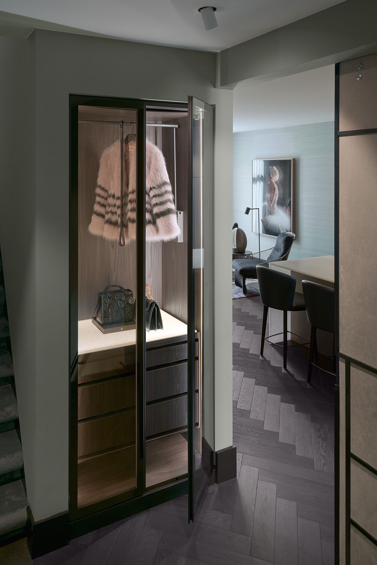 Модульная гардеробная со встроенным освещением Kolenik ARCH-00145420 - Вид №2