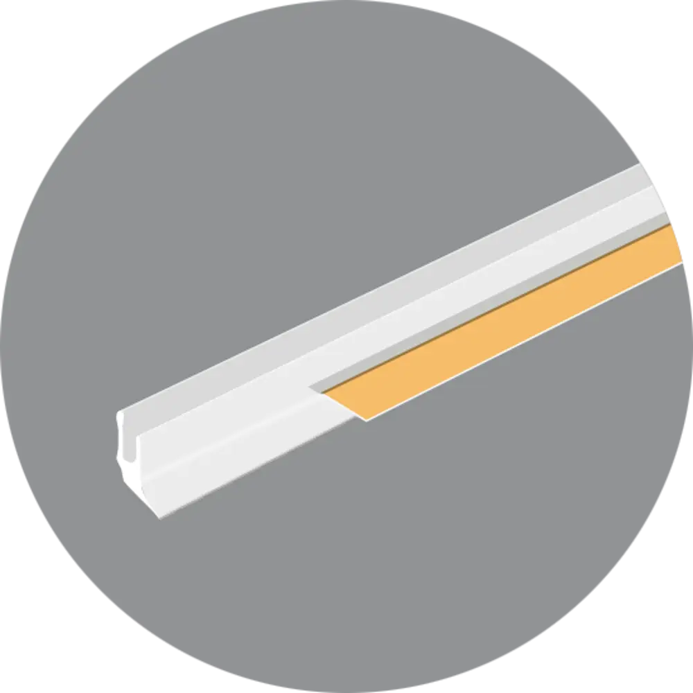 Профиль примыкающий оконный ПВХ 6x2400 мм ИНЖЕНЕР-СТРОИТЕЛЬ STLM-2063429