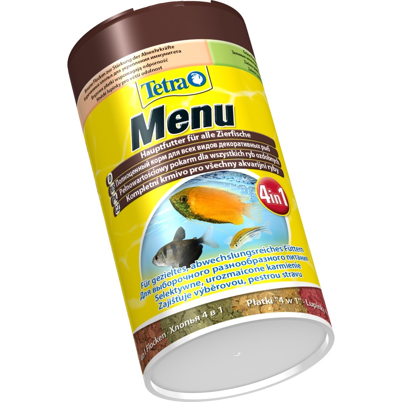 Т00017229 Корм для рыб Menue для всех видов рыб, 4 вида мелких хлопьев 100мл TETRA  - Вид №2