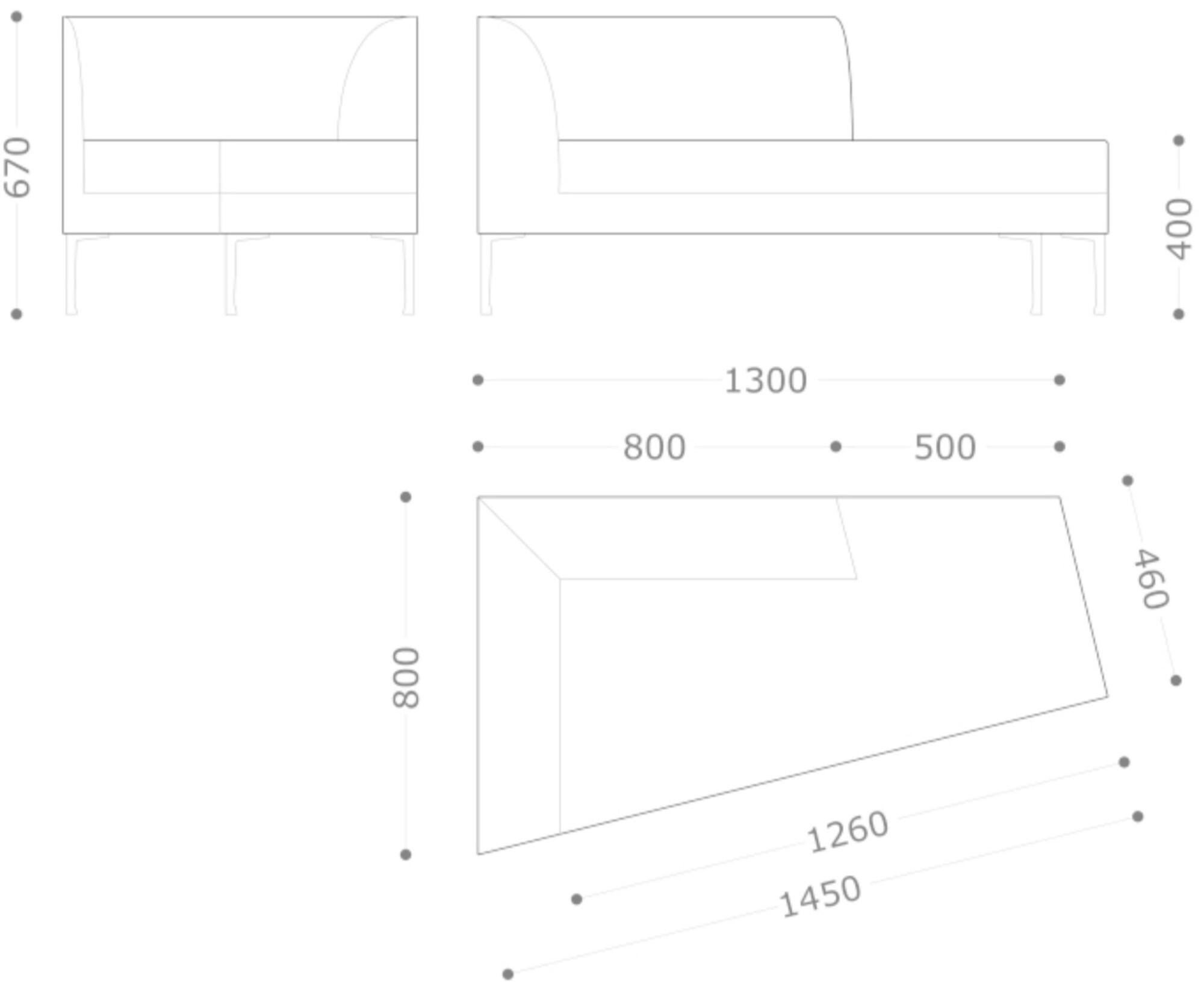 VAGHI Мягкая кушетка Alias moduli As2d/as2s - Вид №5