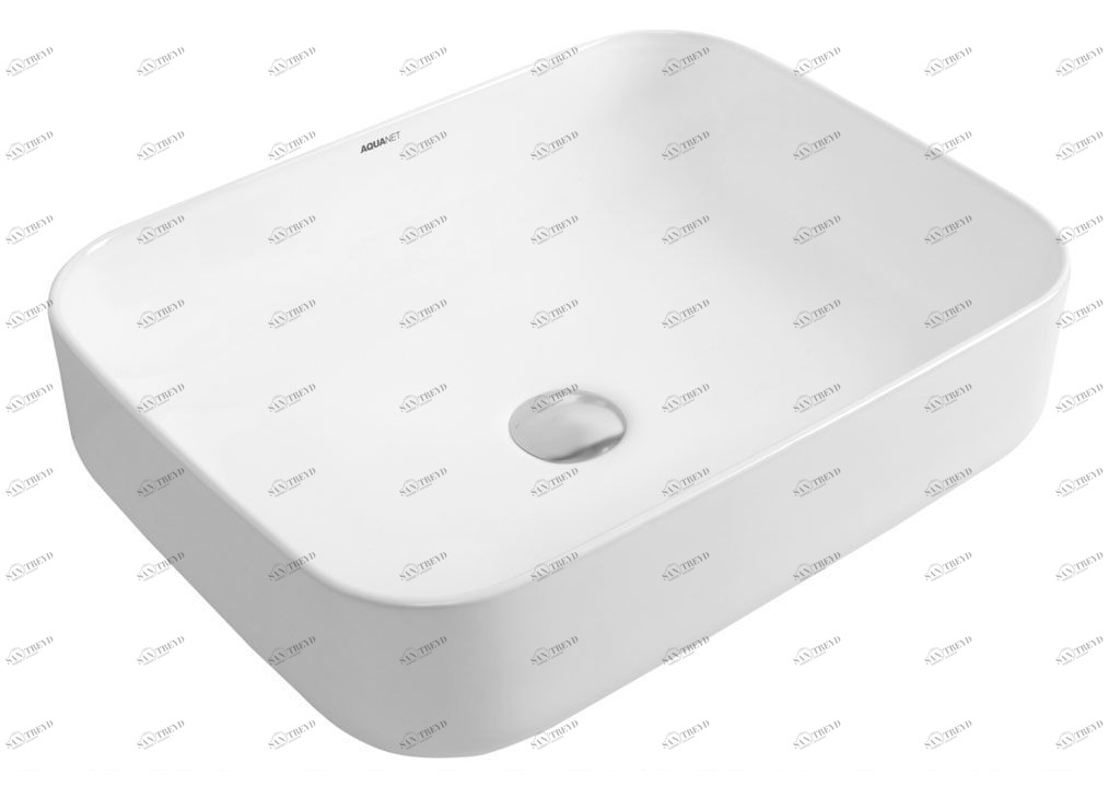 SOUL1 Накладная раковина на столешницу  прямоугольная Aquanet 