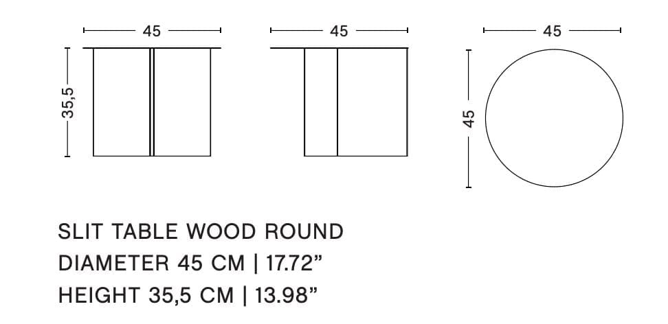 Круглый деревянный журнальный столик In Stock Hay ARCH-00115232 - Вид №5